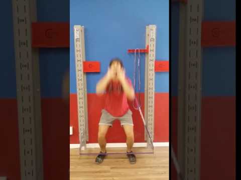 #cacticFitness101 - Simulated wall ball - Squat and shoulder press combo
