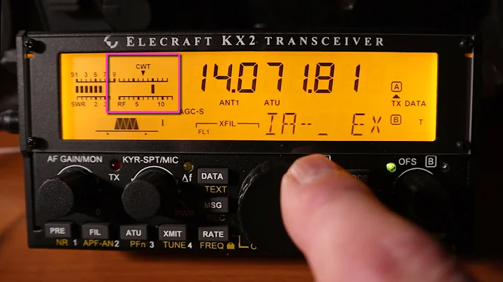 Work PSK31 With The Elecraft KX2/KX3 Using The CW-TO-DATA Feature - No PC Required.