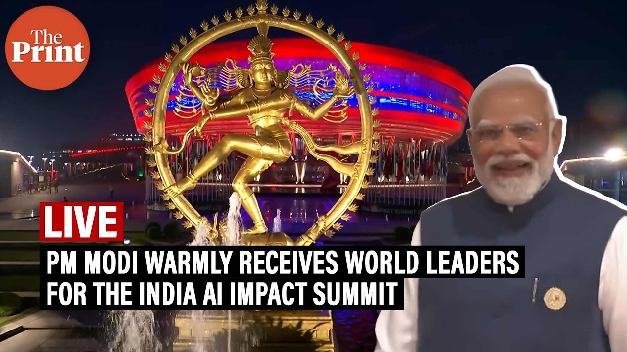 LIVE: PM Modi warmly receives world leaders for the India AI Impact Summit at Bharat Mandapam