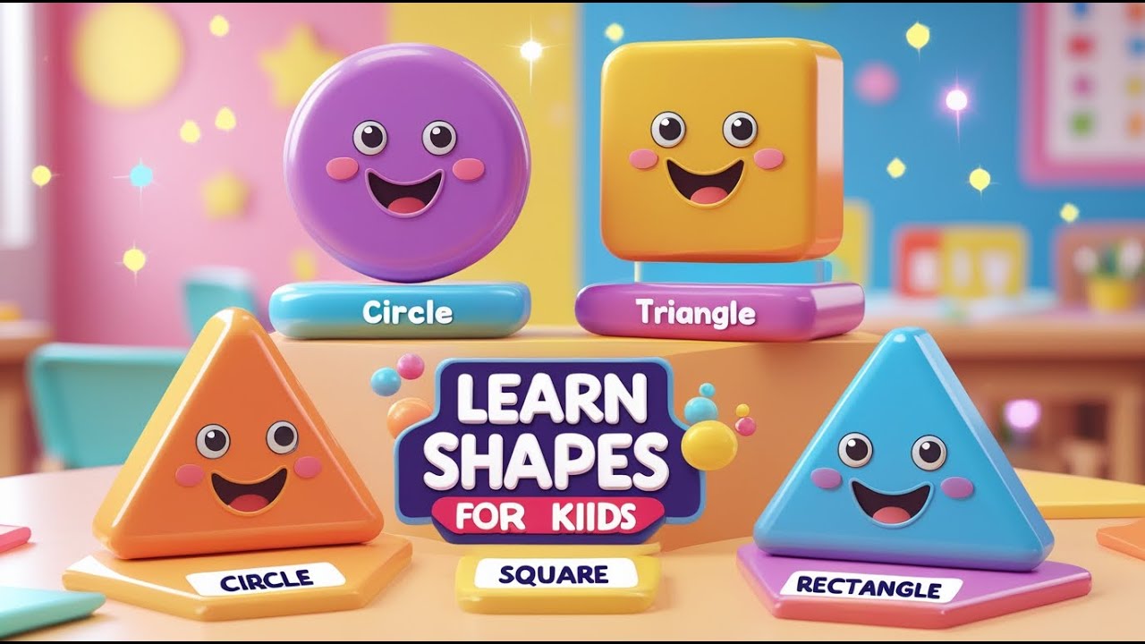 learn shapes for kids | educational nursery rhyme for kids - YouTube