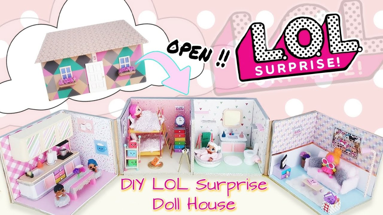 DIY Miniature  How to make a LOL dollhouse with unusual objects