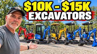 Best Mini Excavators $10K–$15K — 7 Machines I’d Actually Consider