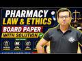 Board Paper 2026 with SolutionPharmacy Law and Ethics DPharm 2nd Year Important Questions & Answers