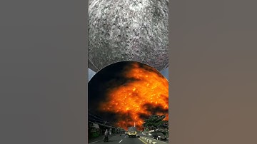 Planetary Collision: Cataclysmic power of falling on planets#space #planet #vfxshorts #earth #shorts