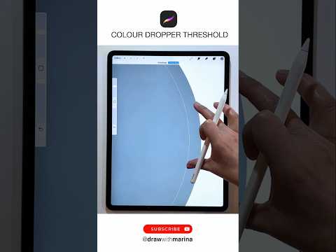 Procreate Tips and Tricks - How to use the Colour Dropper Threshold