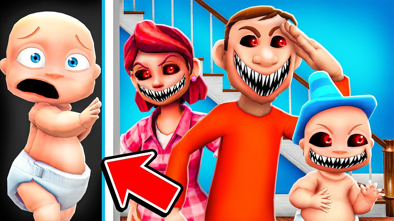 Hiding in the WALL to Escape my EVIL FAMILY! (Who's Your Daddy)