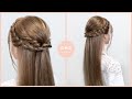 【簡単・ゴムだけ】ストレートのまま編み込みヘアアレンジ