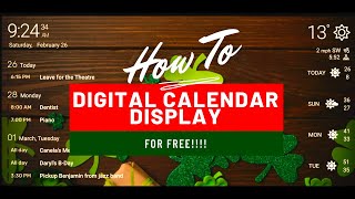 How to Make a Free Digital Calendar Display screenshot 5