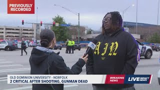 ODU shooting coverage: Latest 2-hour live stream with updates interviews and reports
