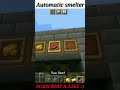 making an automatic smelter in Minecraft #minecraft #minecraftshort #shorts