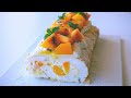 Mango Passion Fruit Meringue Roll | Egg white Recipe