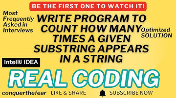 Master Java String Matching: Count Substrings the Right Way! Real Coding Interview Questions