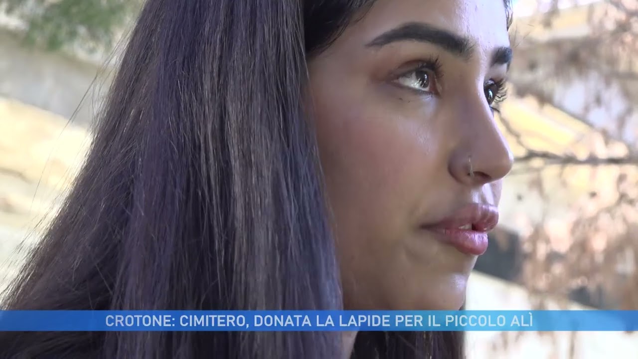 CROTONE CIMITERO, DONATA LA LAPIDE PER IL PICCOLO ALÌ