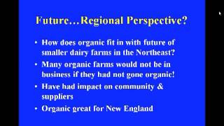 The Economics of Organic Dairy Farming in New England