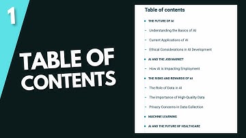 How To Design Table Of Contents For Your Website Using HTML, CSS & JS (Part 1)