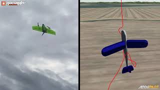 eXplora VTOL Tailsitter - Comparison of cam and log transition