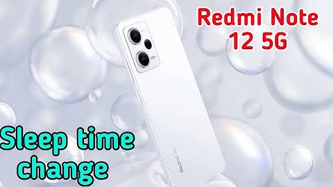 Auto screen lock time Setting in Redmi Note 12 5G , Redmi Note 12 5G sleep time setting enable kaise
