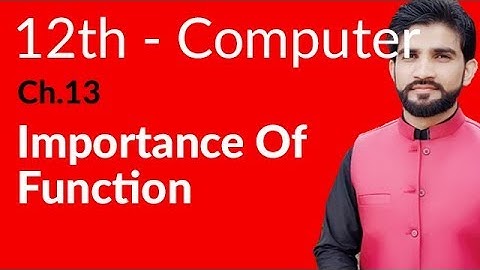 ICS Computer Part 2, Ch 13 - Importance of Function - Inter Part 2 Computer