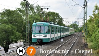 BHÉV MIX/A vonatok a csepeli HÉV-en (Boráros tér - Csepel)