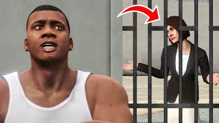 Franklin Goes To JAIL For HARASSING A GIRL!!!