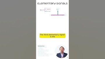 Elementary Signals - step, ramp and impulse
