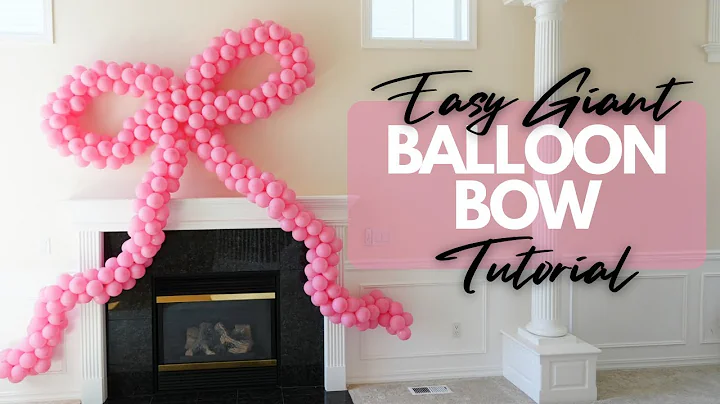 How to Make a Giant Balloon Bow | Easy DIY Balloon Bow Tutorial 🎀