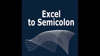 Excel to Semicolon  delimited text file