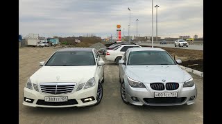 Mercedes W212 E200 1.8T 184hp vs Bmw 525i E60 2.5 218hp