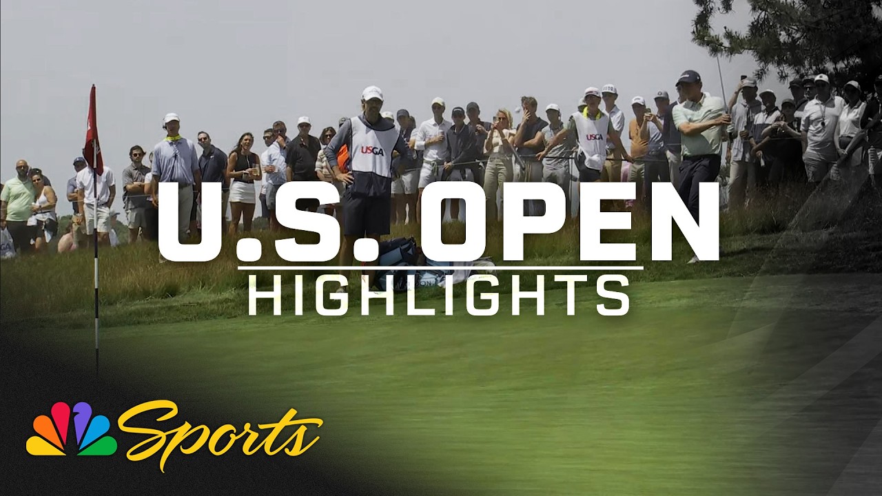 Matt Fitzpatrick catches MASSIVE BREAK with chip-in par at U.S. Open | Golf on NBC Sports