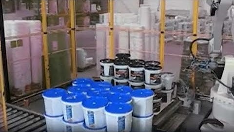 Robotic Palletiser Stacking Buckets (RPLSeries)