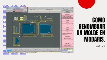 CURSO LECTRA MODARIS MOD#1 [COMO RENOMBRAR UN MOLDE EN LECTRA MODARIS ]