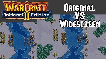 Warcraft 2 Comparison - Original vs Widescreen
