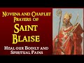 NOVENA AND CHAPLET PRAYERS OF SAINT BLAISE HEAL OUR BODILY AND SPIRITUAL PAINS