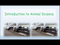 Introduction to animal science