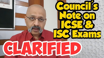 If you did not understand the CISCE note on ICSE and ISC Exams, watch this Video | T S Sudhir