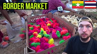 Found A Super Local Market Near The THAILAND MYANMAR BORDER 🇹🇭 screenshot 4