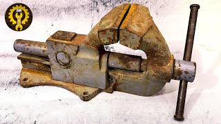 Restoration of Rusty Vices + Invention of the Rotary Mechanism