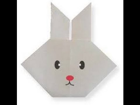 How To Make An Origami Rabbit Face - YouTube