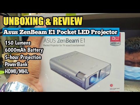 Asus ZenBeam E1 Pocket LED Projector : UNBOXING