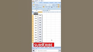 Rank in excel || Tricks and Tips || #shorts #excel #tricks #short 🔥🔥
