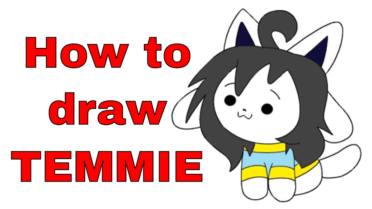 How to draw TEMMIE from #undertale - YouTube How to draw TEMMIE from #undertale - YouTube