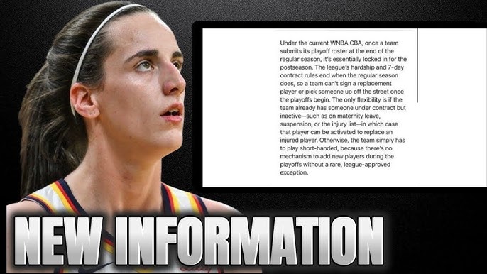 Breaking:Caitlin Clark ELIGIBLE TO RETURN FOR PLAYOFFS DUE TO WNBA LOOP  HOLE…