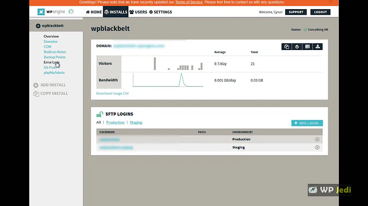 How to Access Logs: WP Engine Tip