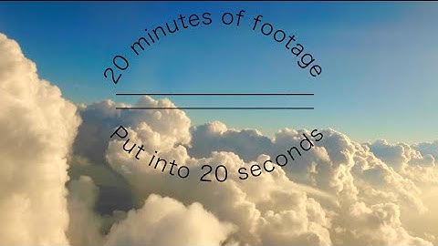 Flying Time Lapse  20 minutes in 20 seconds