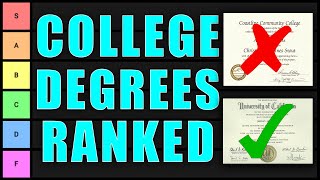 Best Type Of College Degree Tier List (Associate, Bachelors, Masters, Doctorate, Professional Degre)