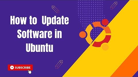 How to update software in ubuntu
