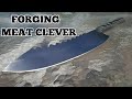 Forging A Meat Cleaver From A Giant Gear