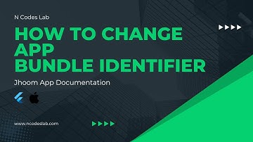 How to change iOS bundle identifier for flutter app || Jhoom Documentation || N Codes La