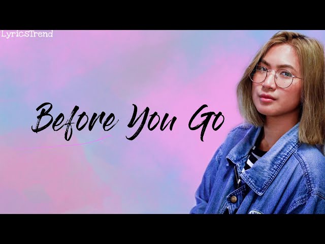 Before you go- Lewis Capaldi (Cover) class=