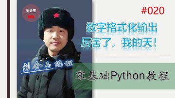 零基础Python教程020期 数字格式化输出，厉害了，我的天！